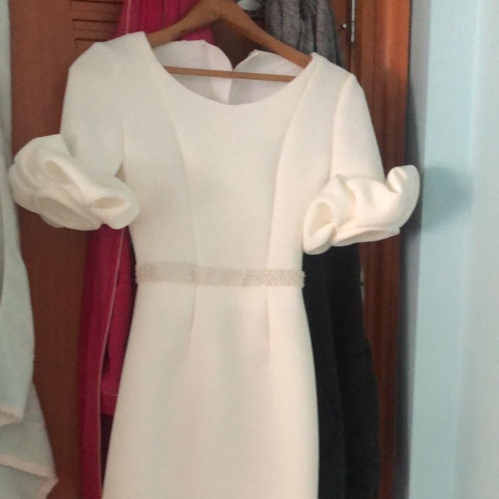 White formal dress